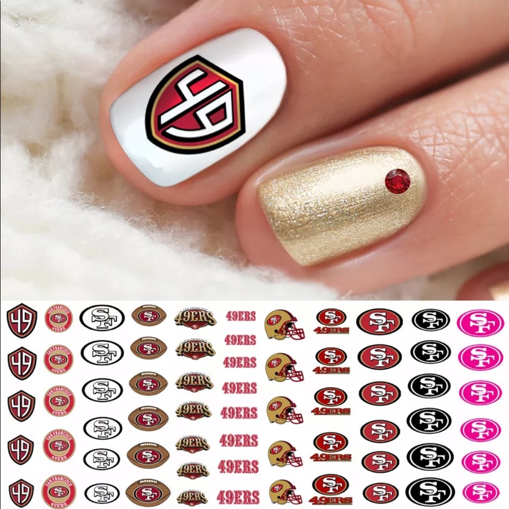 💌BO/GO$6 🏈 San Francisco 49ers Nail Decals
